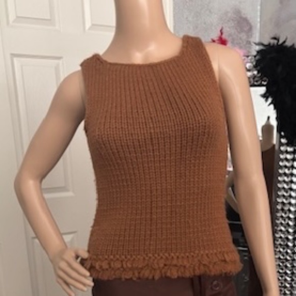 Knit Sleeveless Wool Sweater by BCBG - Picture 4 of 8